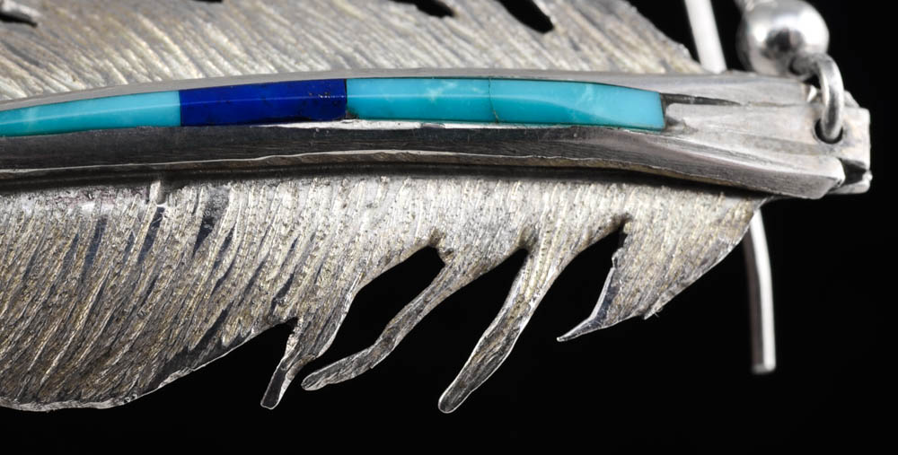 Lakota Sioux Sterling Earrings Designed by Michael Little Elk