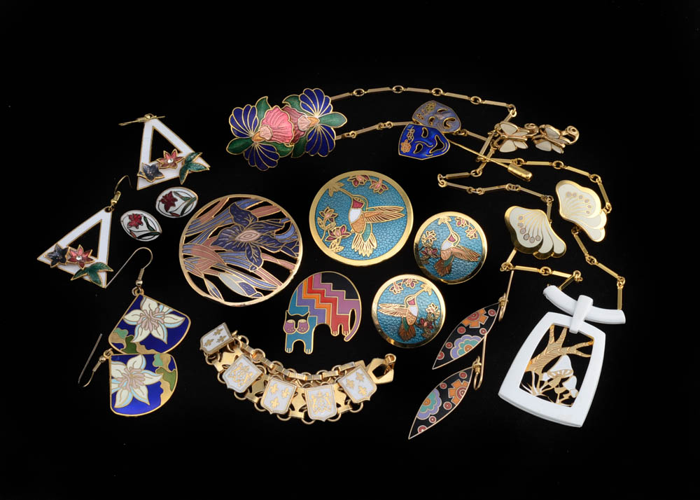 Enamel Jewelry Including Laurel Burch