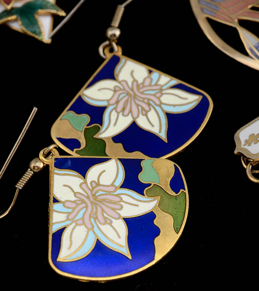 Enamel Jewelry Including Laurel Burch