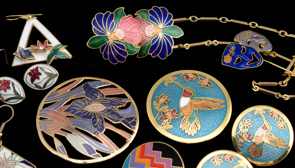 Enamel Jewelry Including Laurel Burch