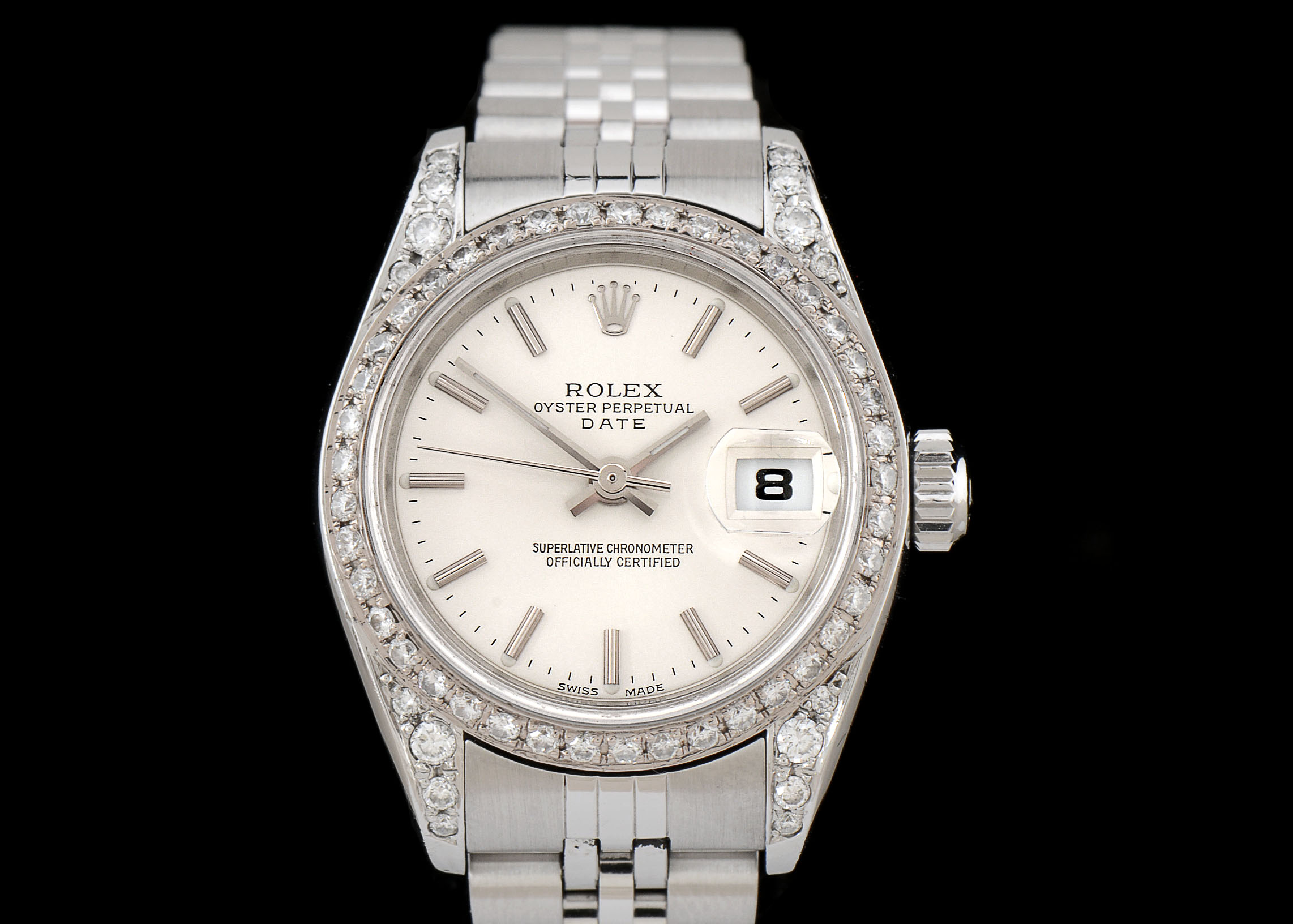 Women's Rolex S. Steel Date 79174 Diamond Bezel and Case Auto