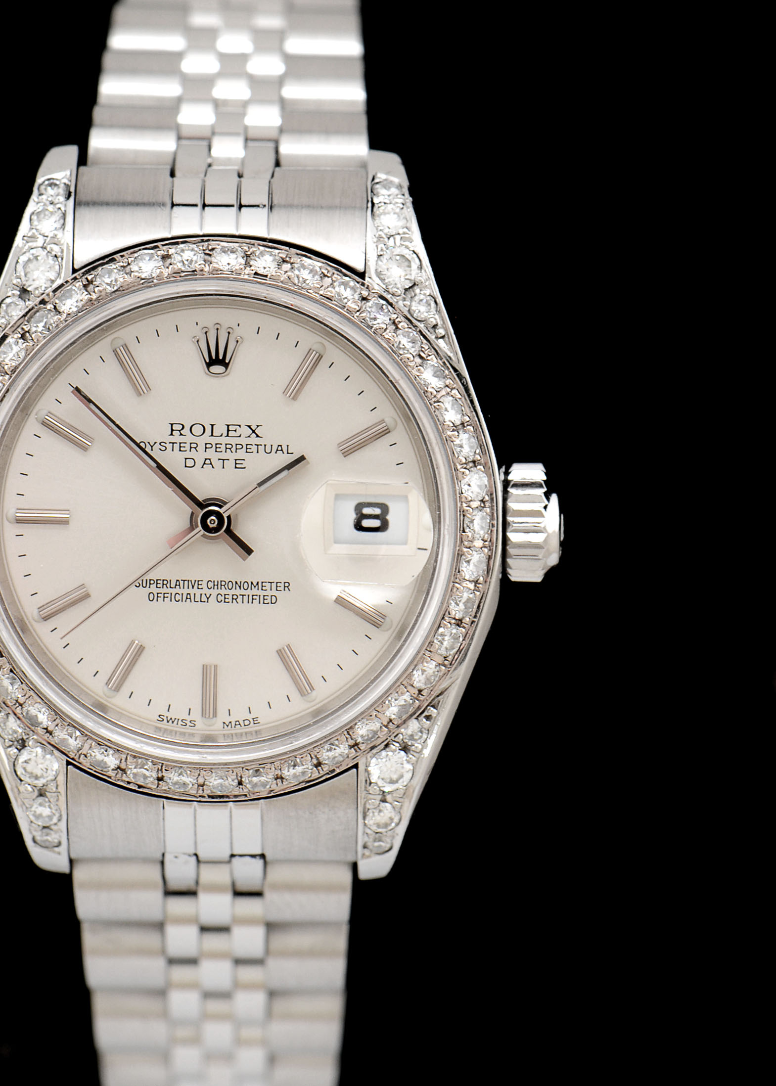 Women's Rolex S. Steel Date 79174 Diamond Bezel and Case Auto