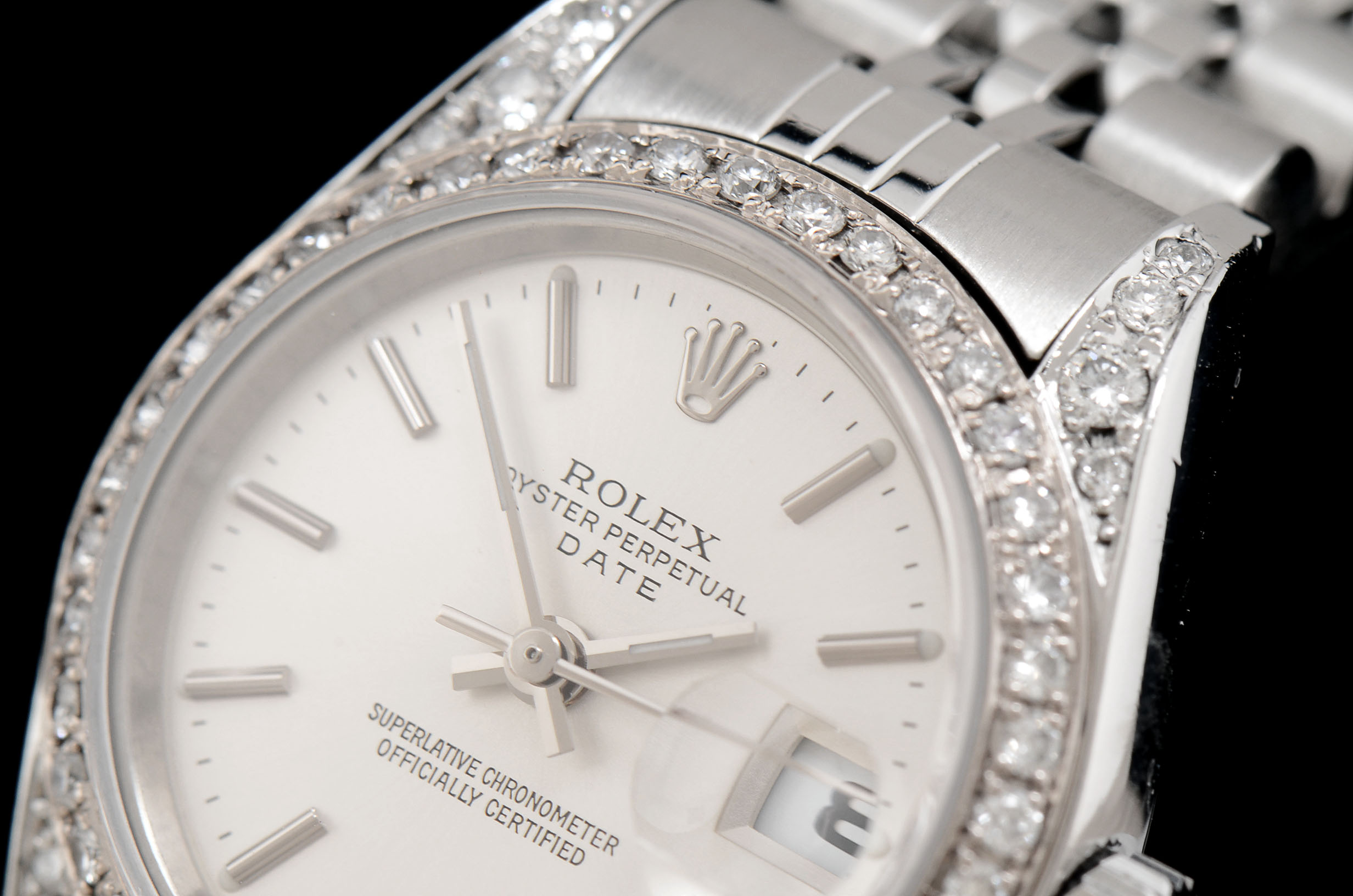 Women's Rolex S. Steel Date 79174 Diamond Bezel and Case Auto