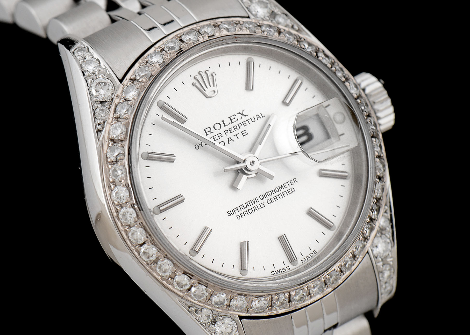 Women's Rolex S. Steel Date 79174 Diamond Bezel and Case Auto