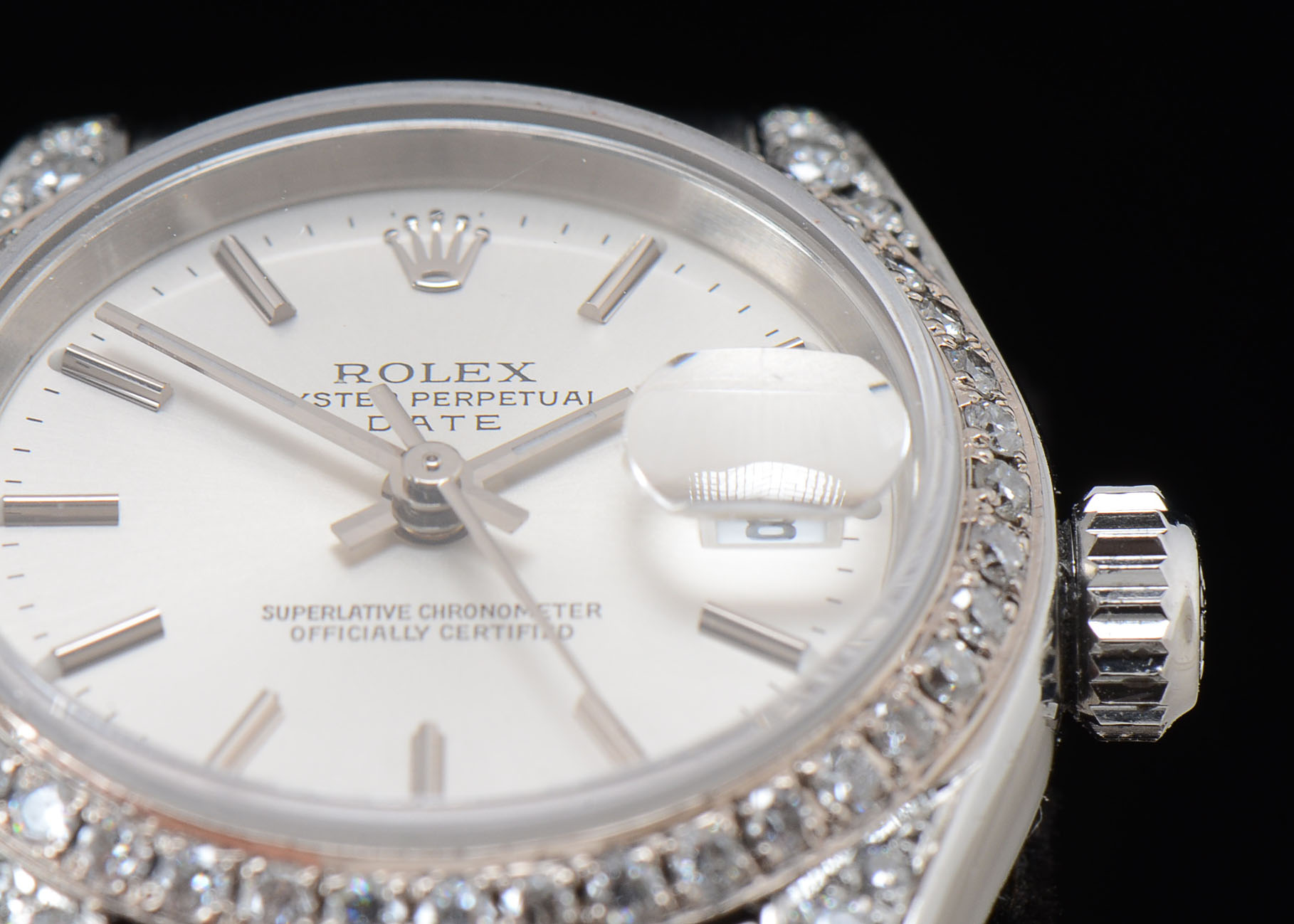 Women's Rolex S. Steel Date 79174 Diamond Bezel and Case Auto
