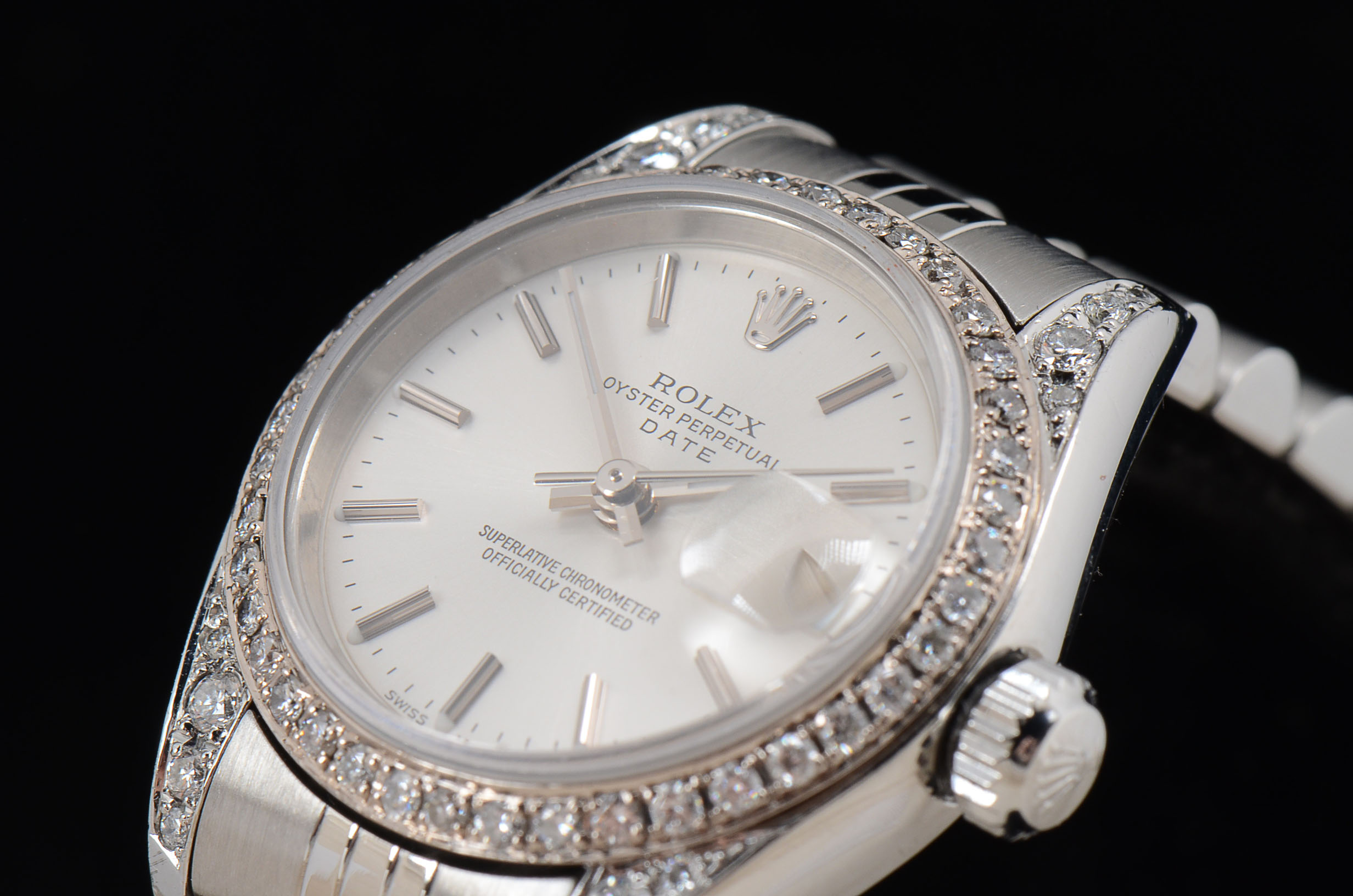 Women's Rolex S. Steel Date 79174 Diamond Bezel and Case Auto