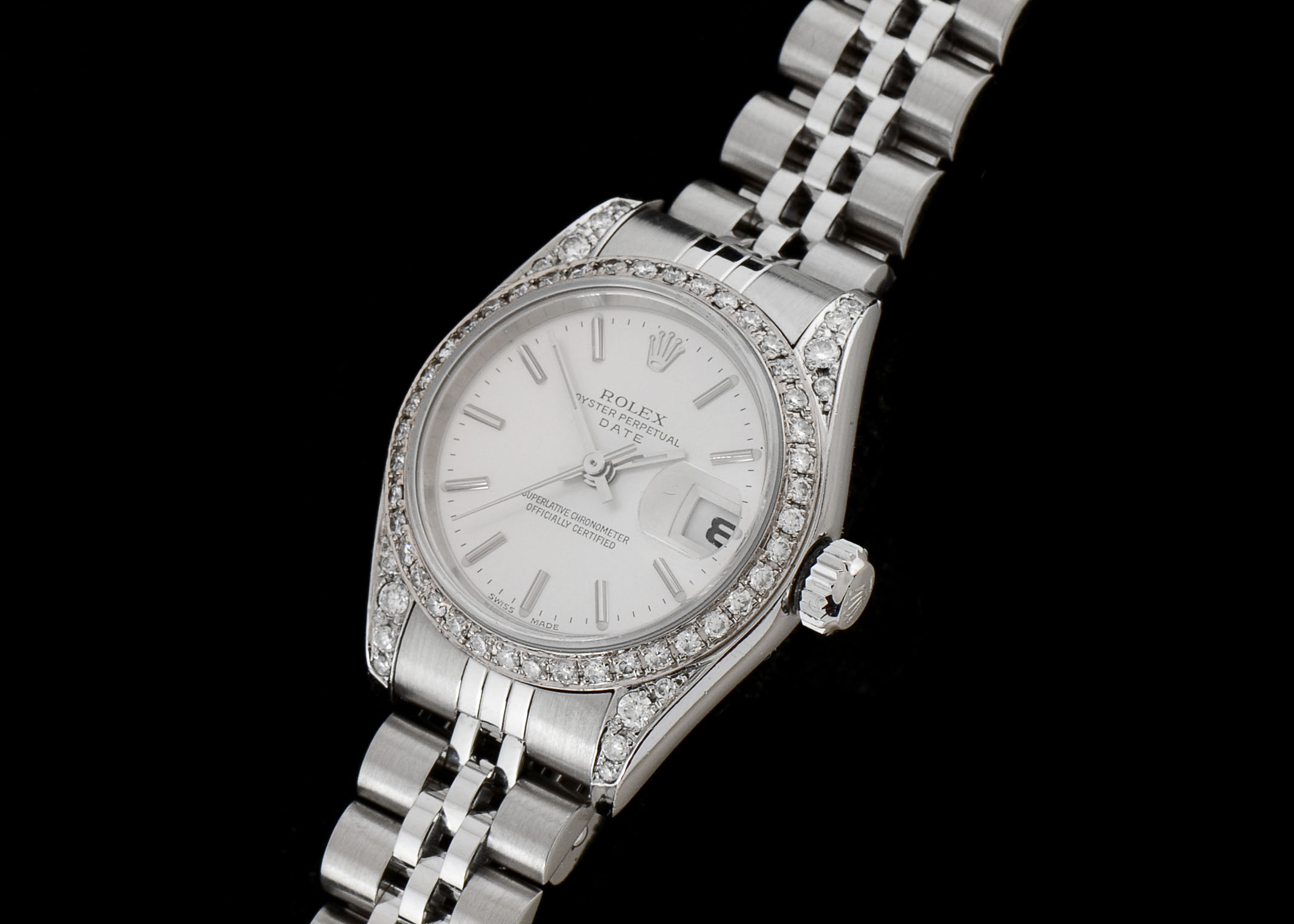 Women's Rolex S. Steel Date 79174 Diamond Bezel and Case Auto