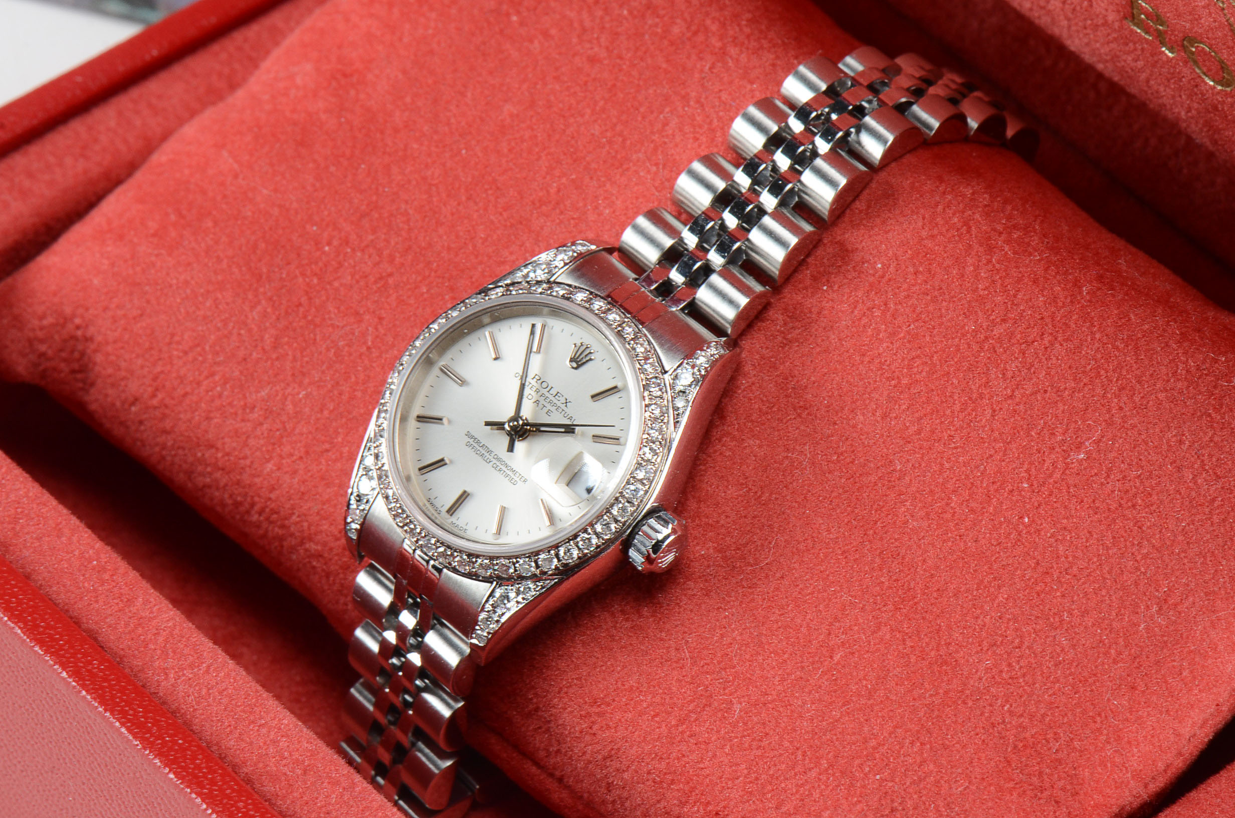 Women's Rolex S. Steel Date 79174 Diamond Bezel and Case Auto