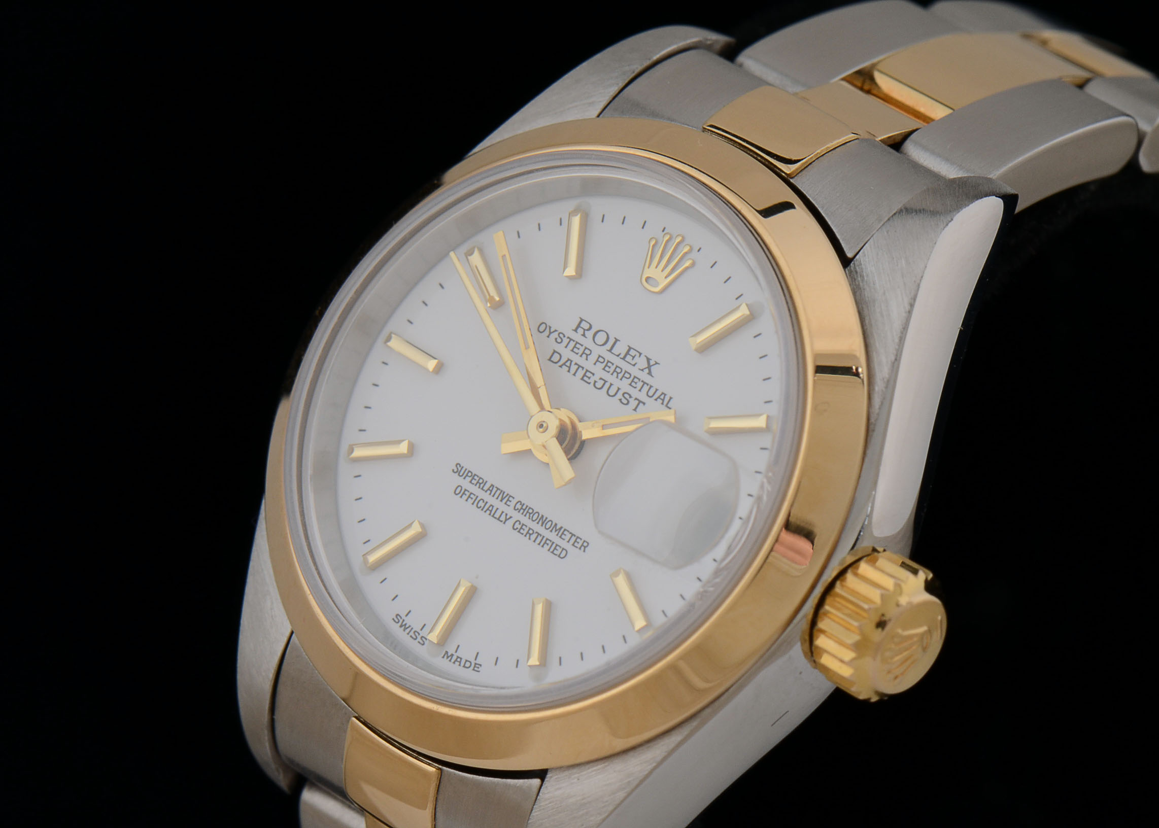 Women's Rolex Datejust 18k Gold and Steel 79163 Oyster Automatic