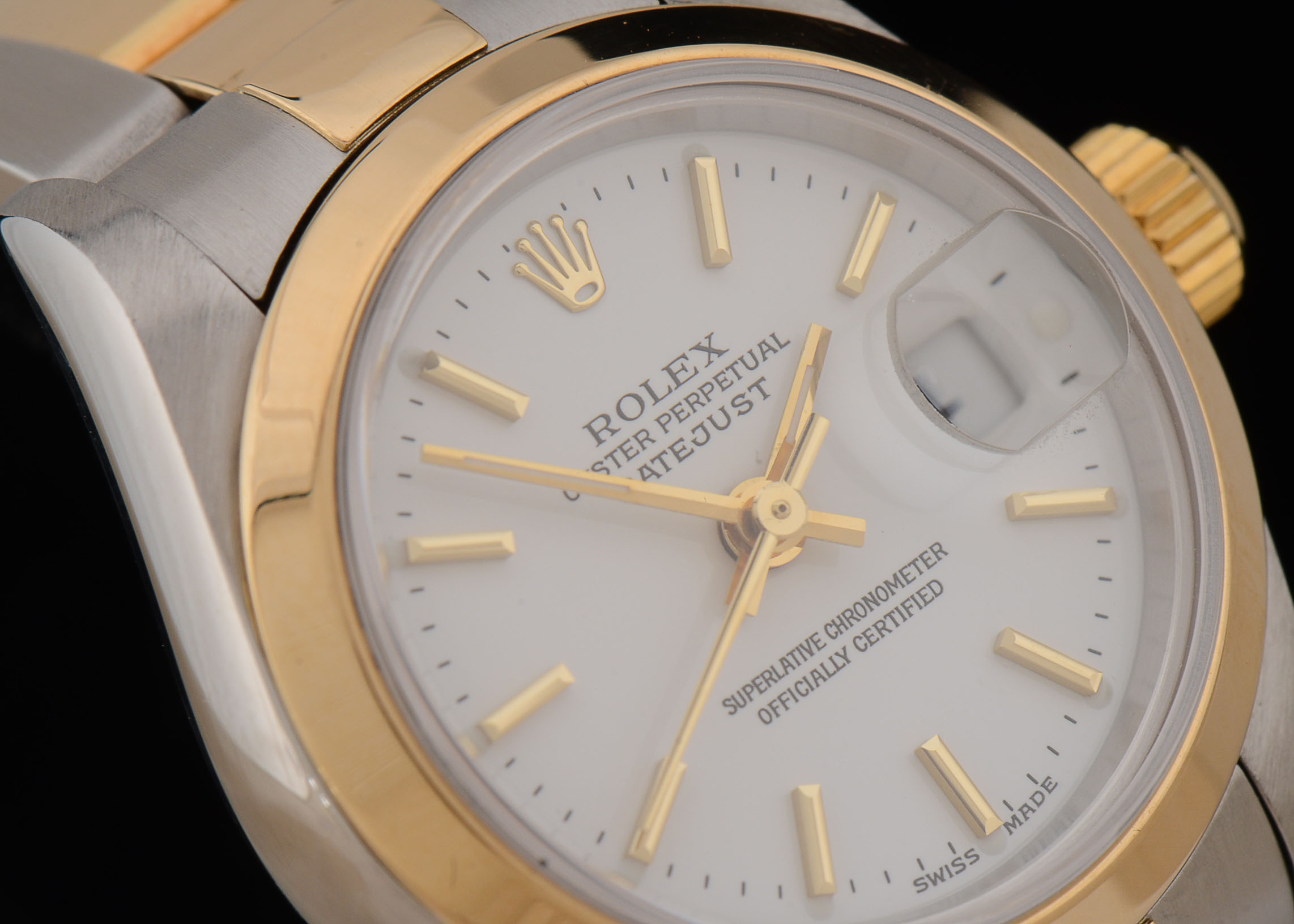 Women's Rolex Datejust 18k Gold and Steel 79163 Oyster Automatic