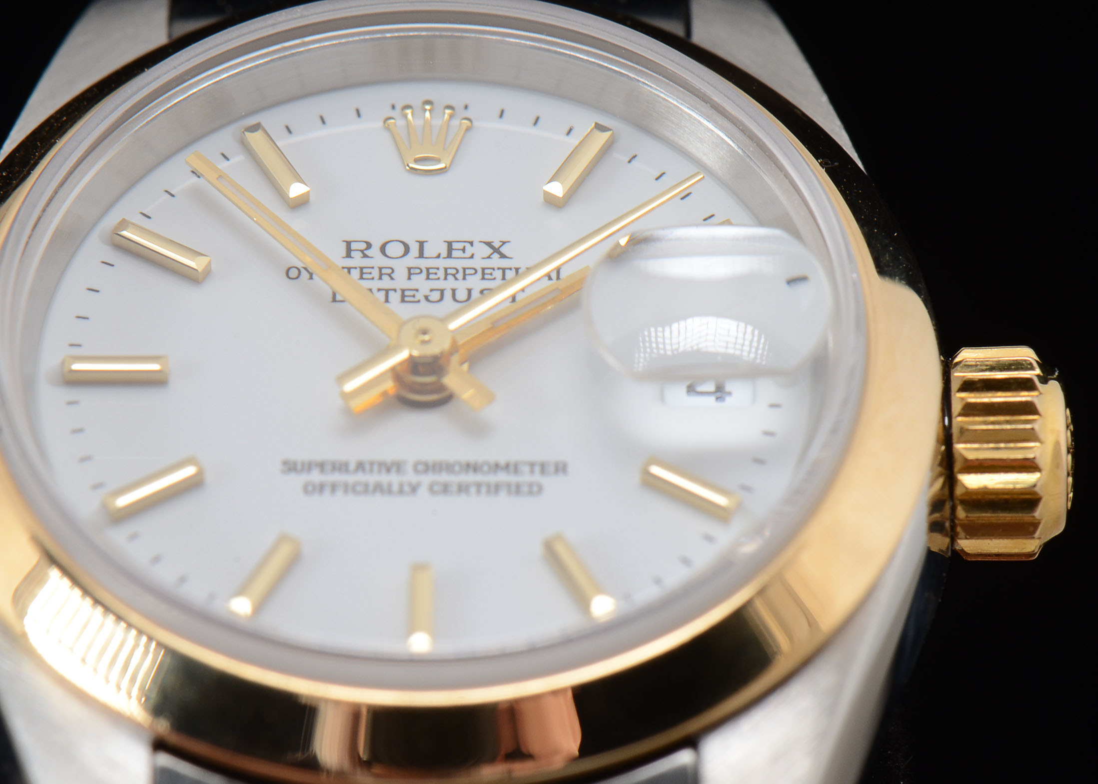 Women's Rolex Datejust 18k Gold and Steel 79163 Oyster Automatic