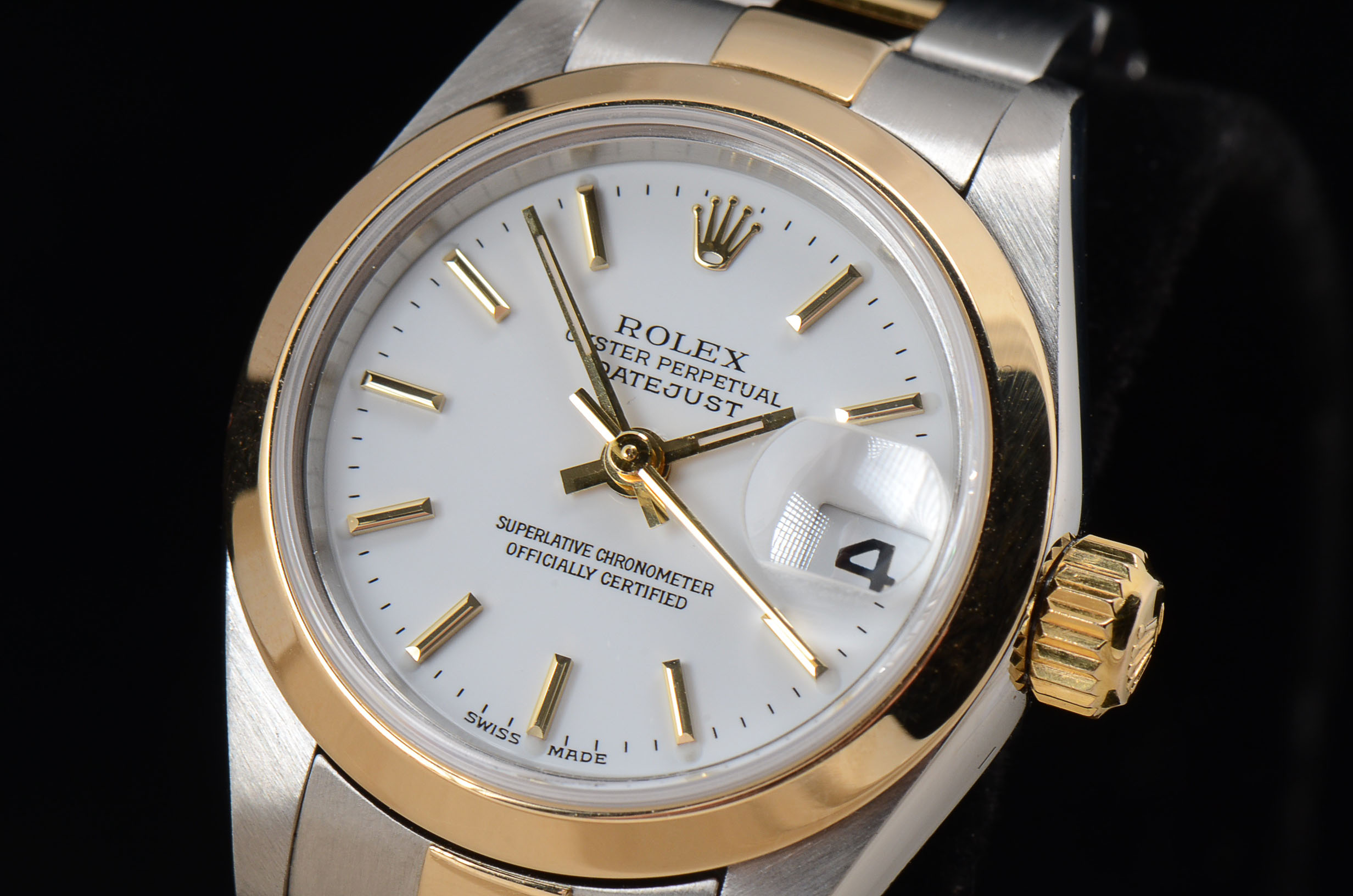 Women's Rolex Datejust 18k Gold and Steel 79163 Oyster Automatic
