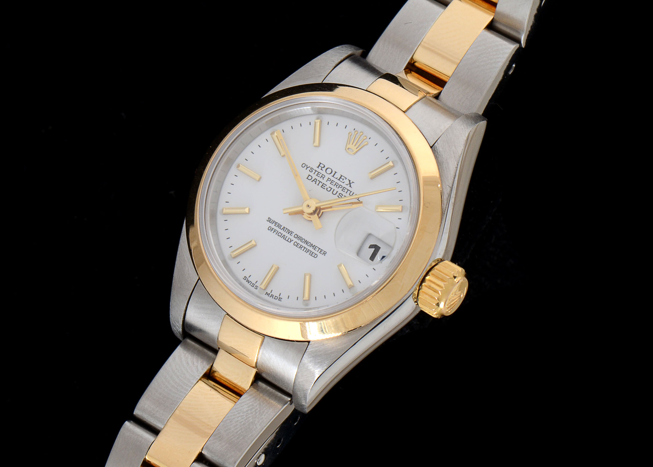 Women's Rolex Datejust 18k Gold and Steel 79163 Oyster Automatic