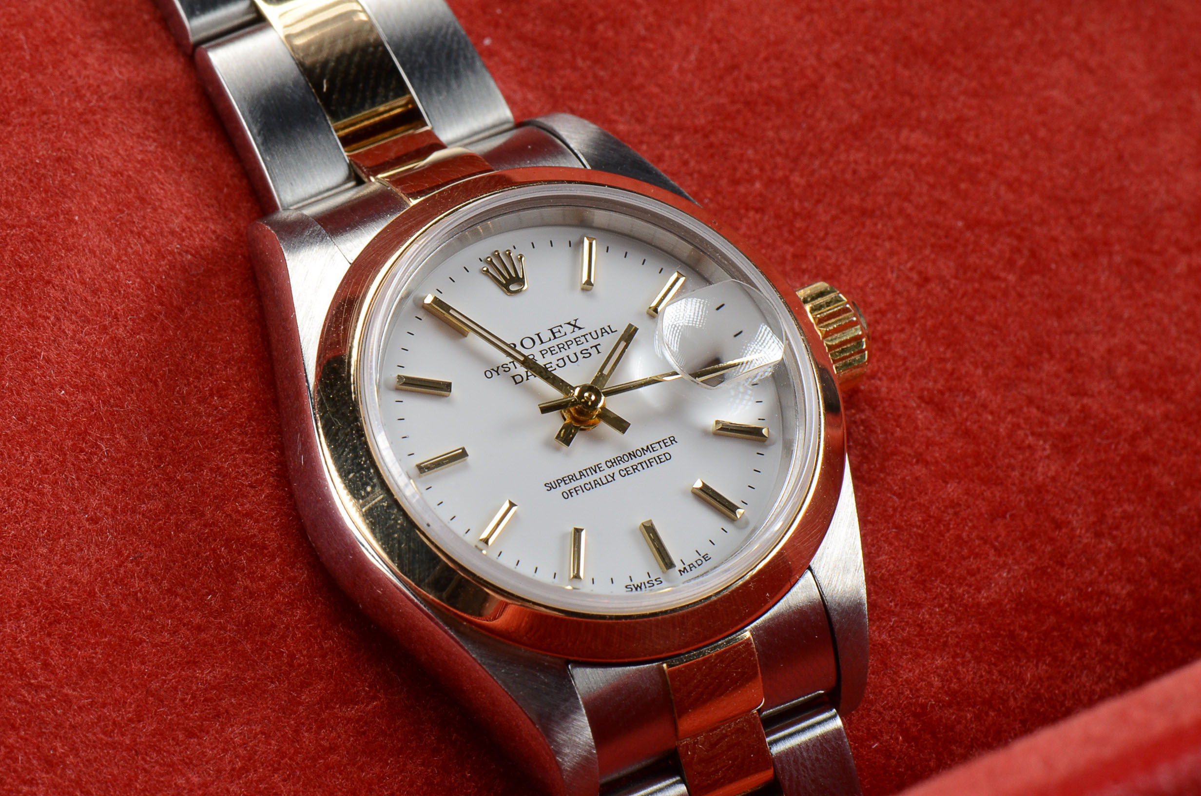 Women's Rolex Datejust 18k Gold and Steel 79163 Oyster Automatic