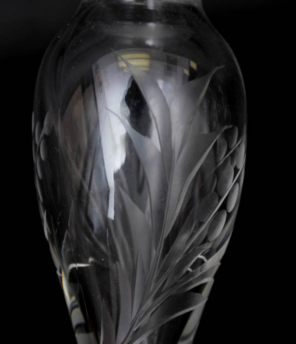 Trio of Molded Glass Perfume Bottles