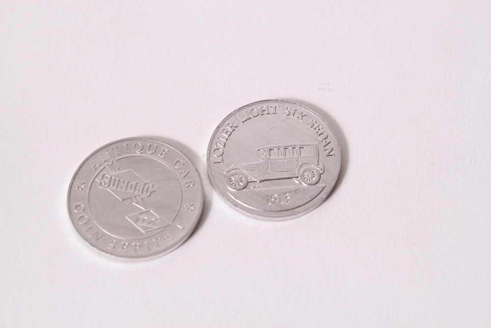 Sunoco Antique Car Tokens