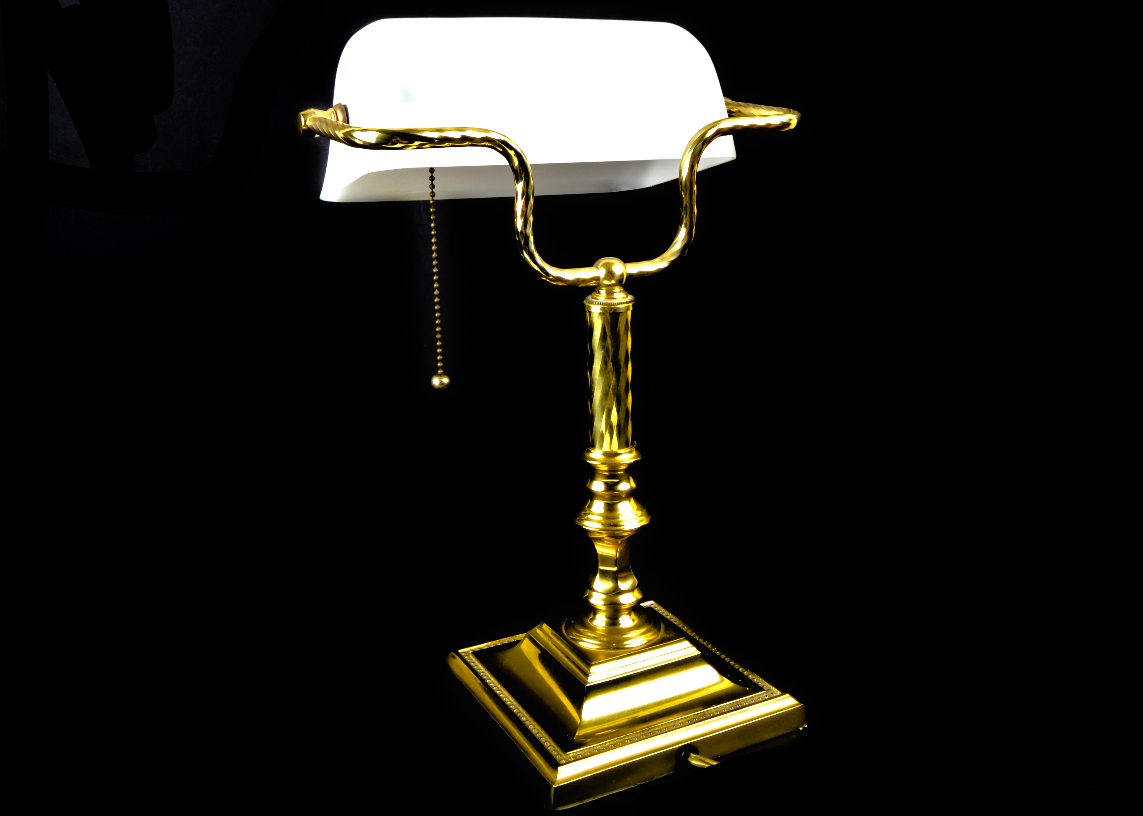 Brass-Tone Desk Lamp