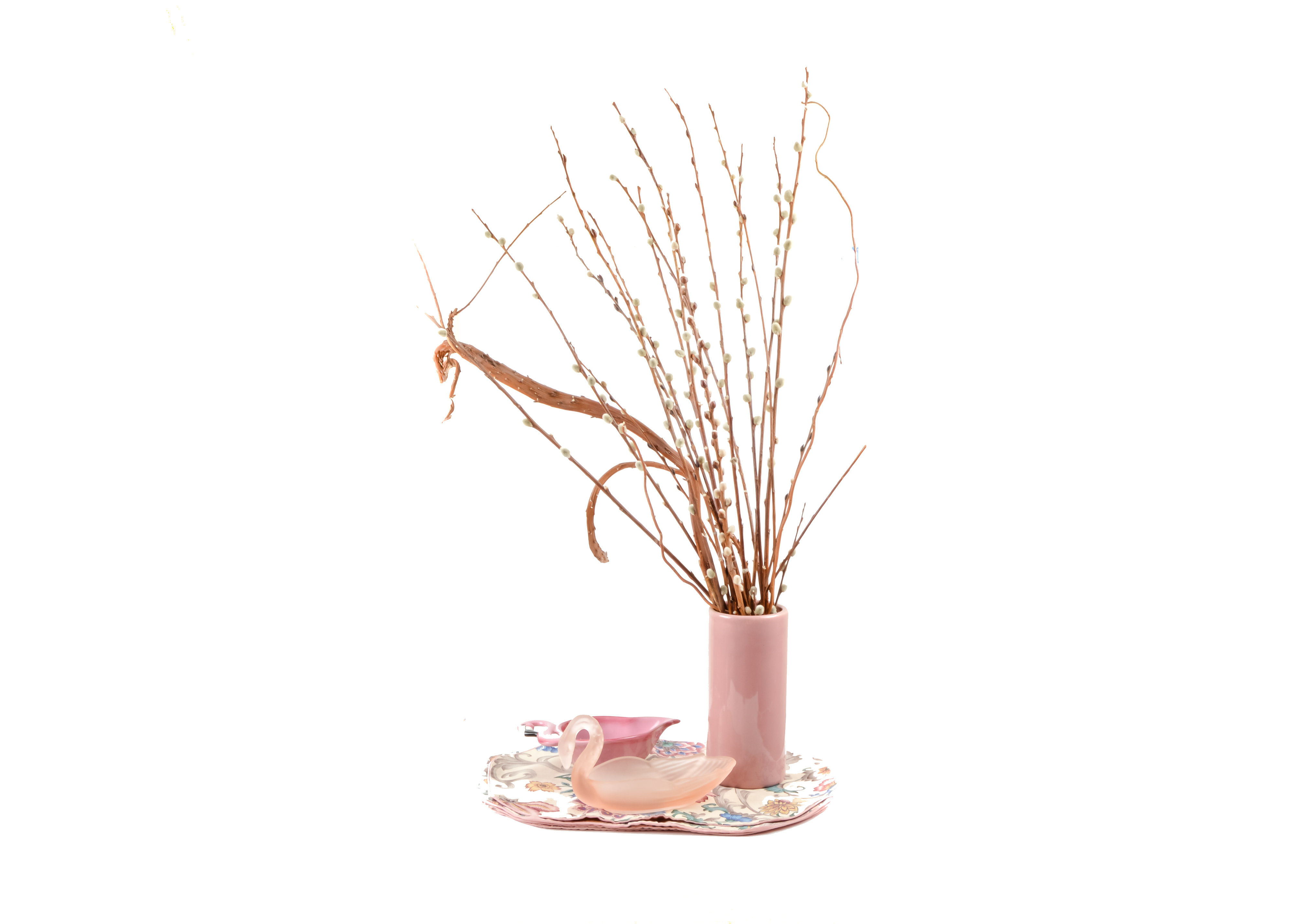 Assortment of Pink Household Accessories