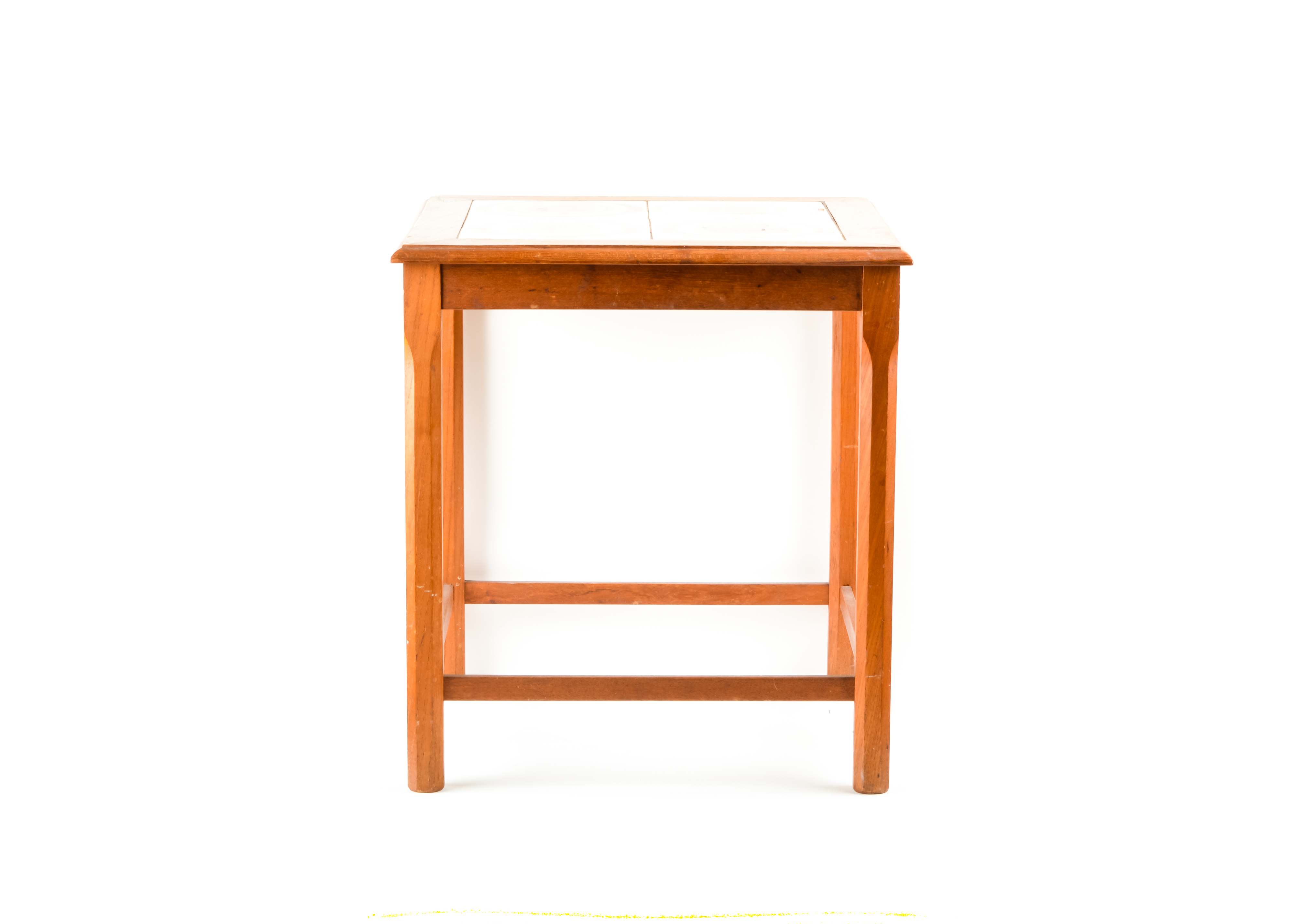 Pair of Wood and Tile End Tables