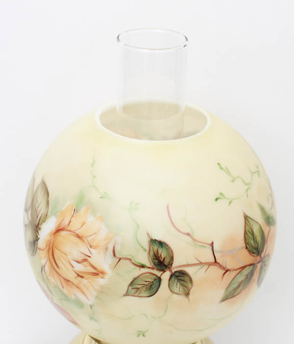 Hand-Painted Hurricane Lamp