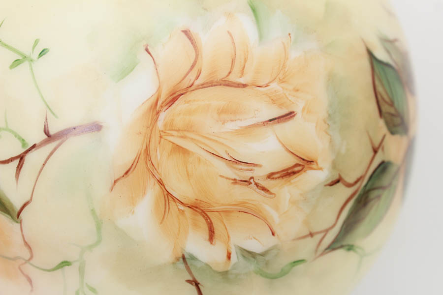 Hand-Painted Hurricane Lamp