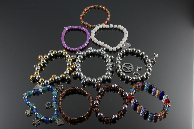 Collection of Beaded Bracelets
