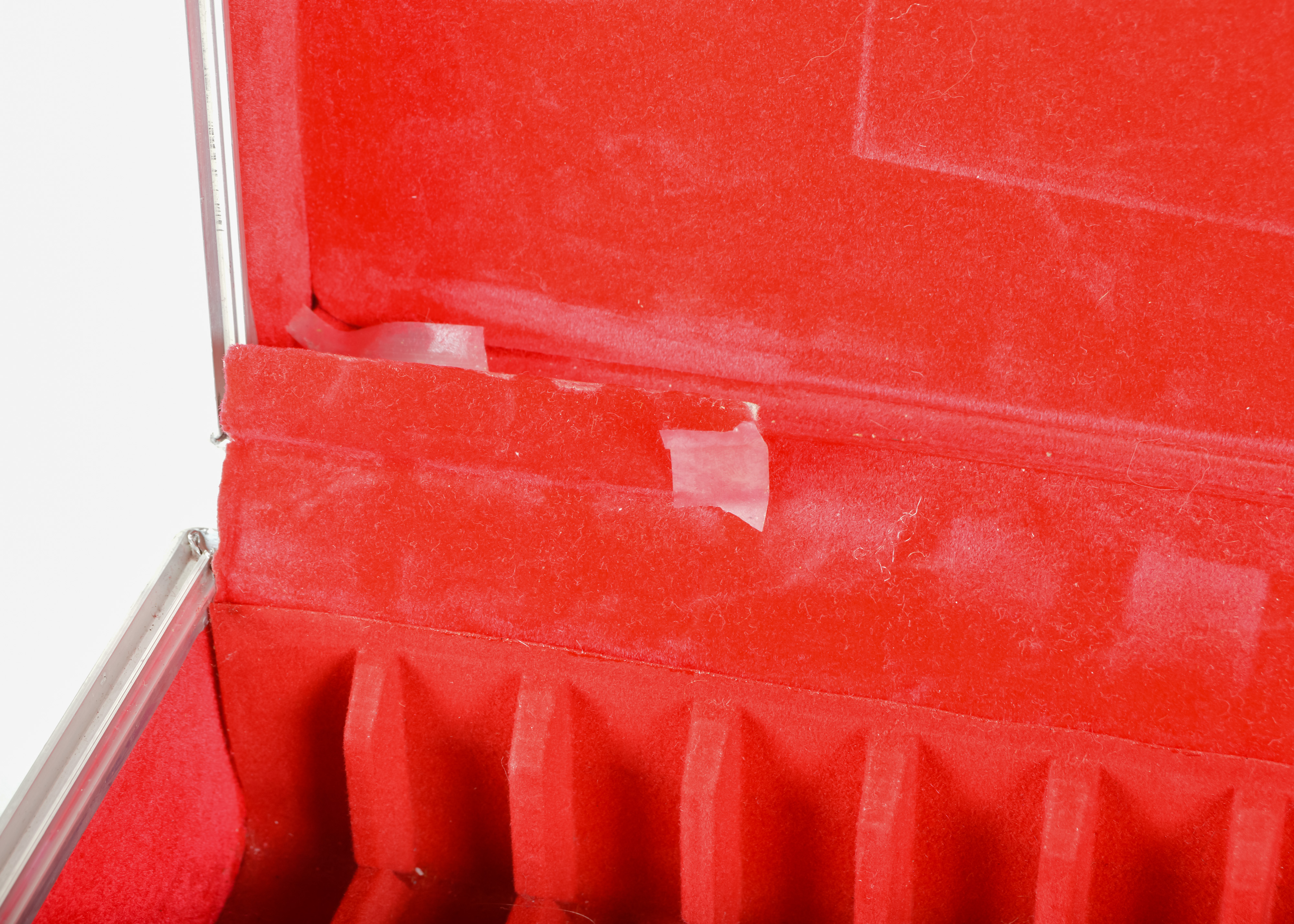 Pair of Vintage Plaid Wool and Vinyl Cassette Cases