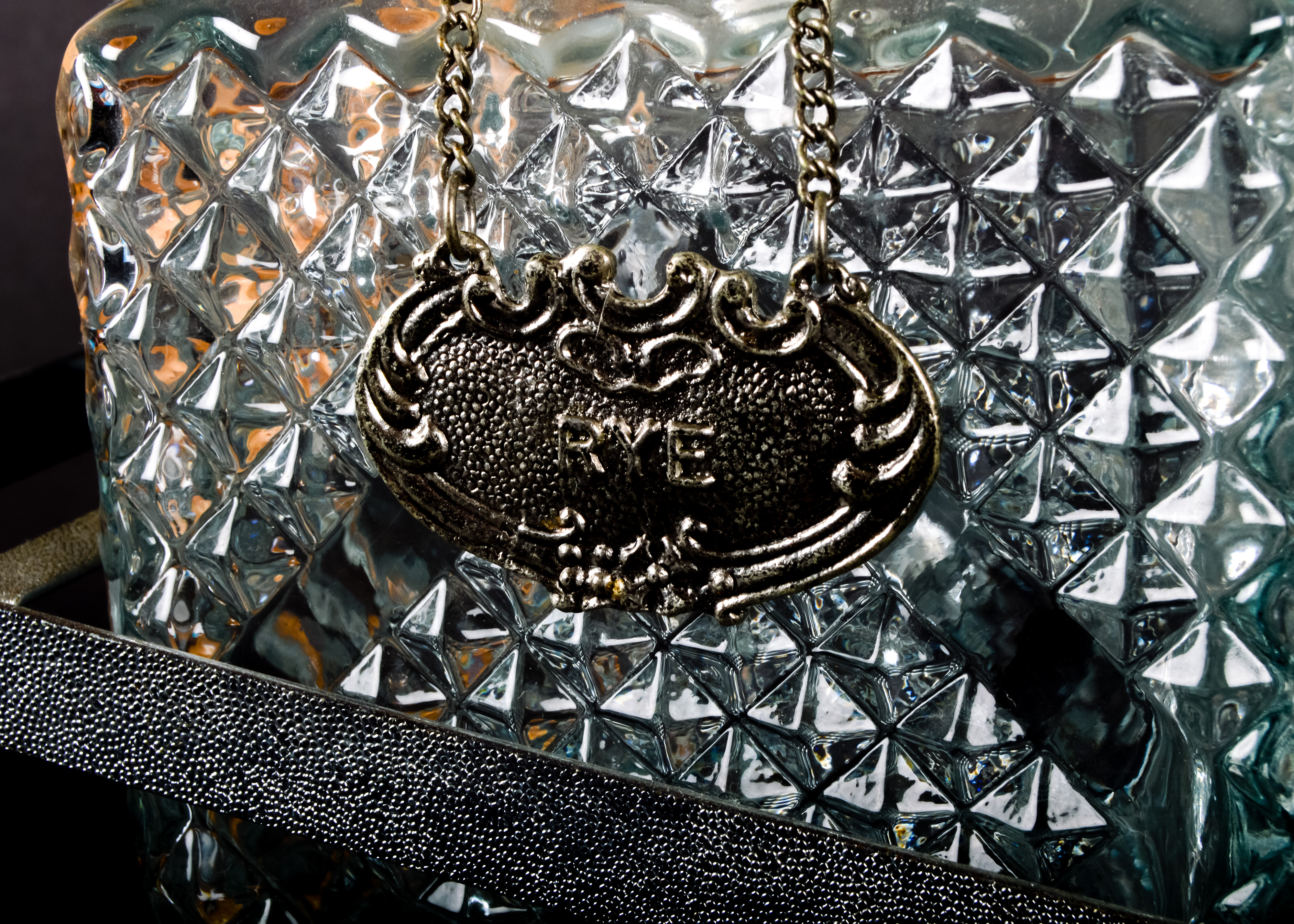 Three-Piece Cut Glass Decanter Set