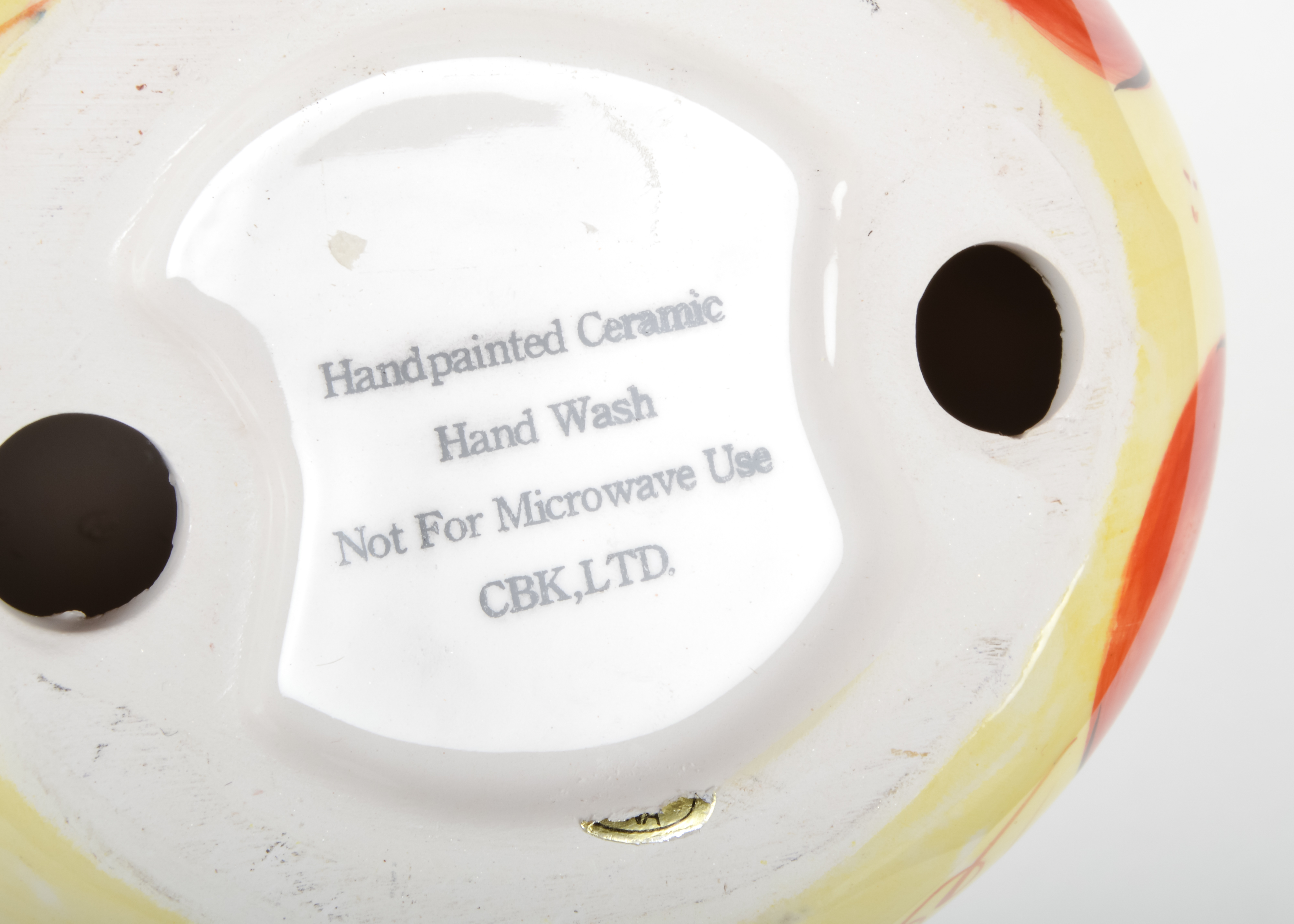 Trio of Ceramic Patterned Hens