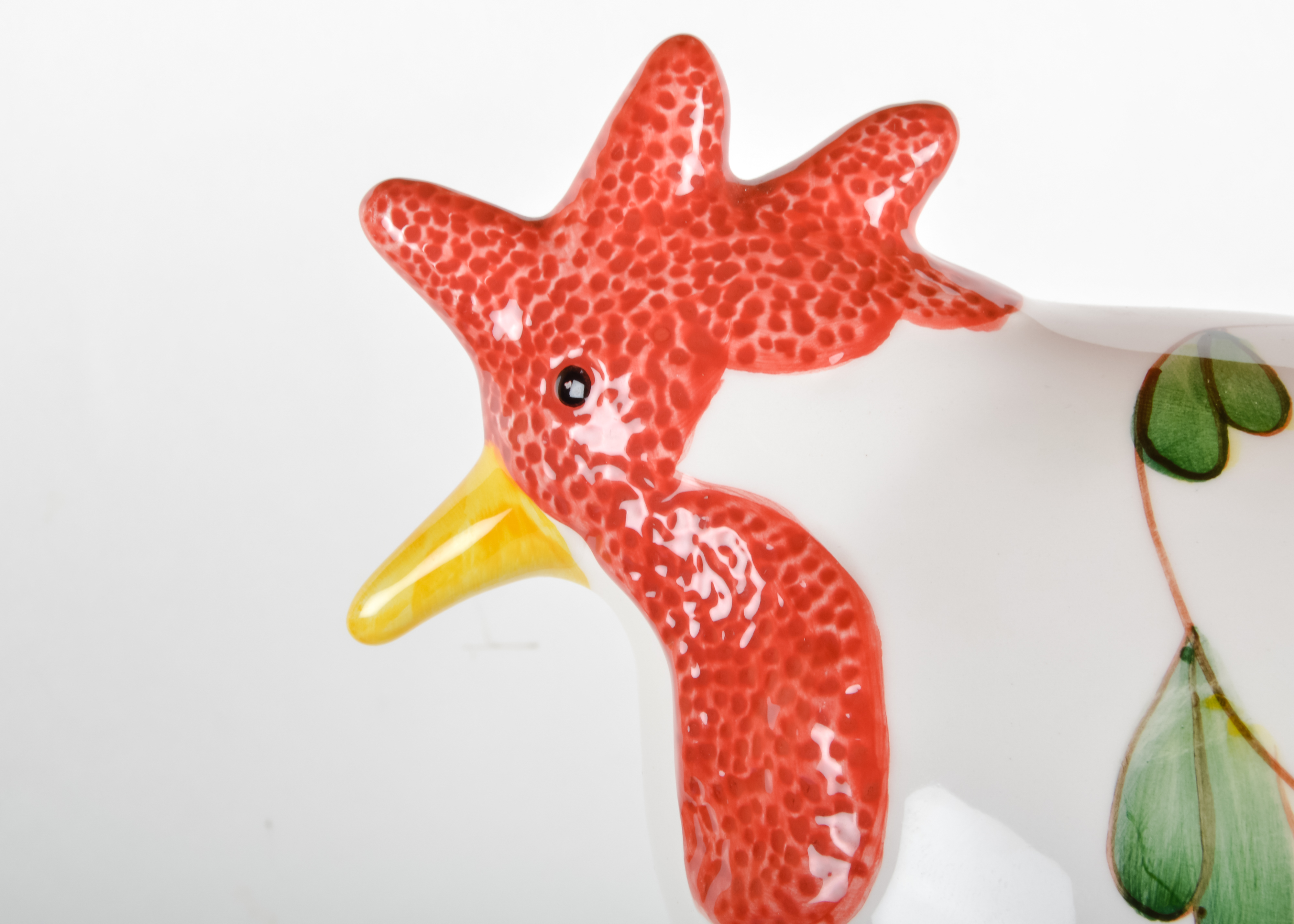 Trio of Ceramic Patterned Hens