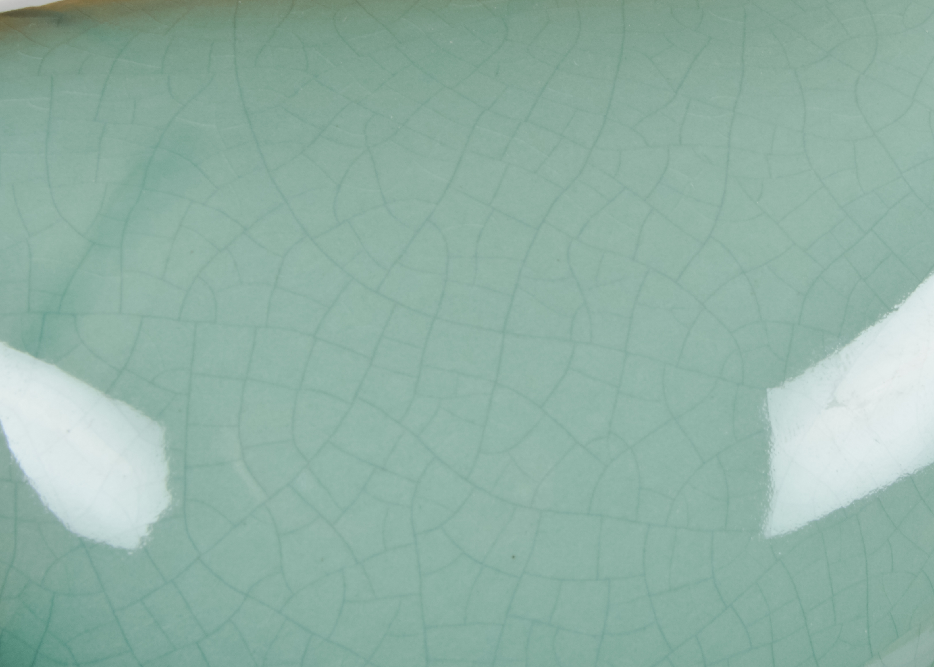 Trio of Ceramic Painted Hens in Solid Colors