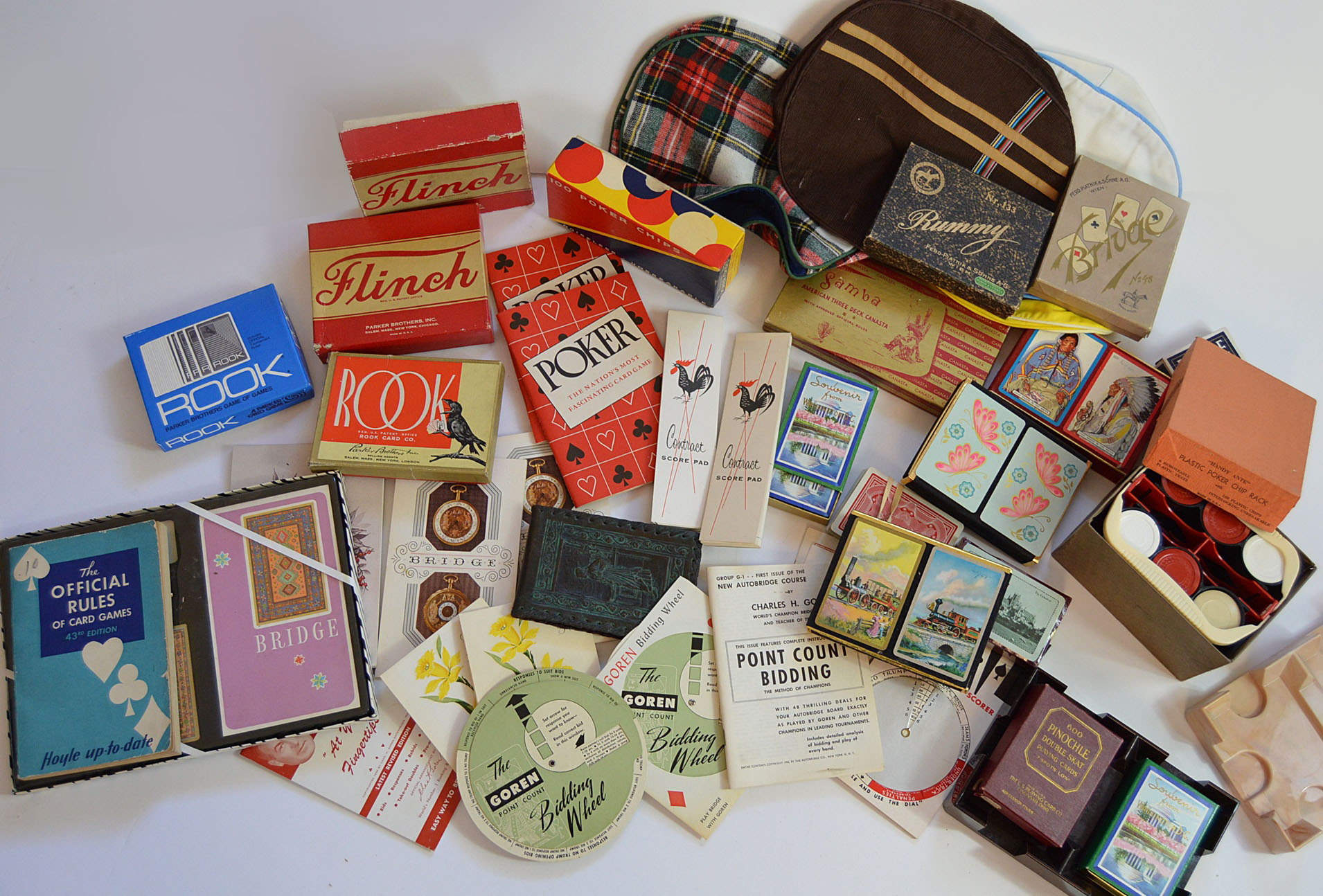 1930's-1950's Collection of Playing Cards and Chips