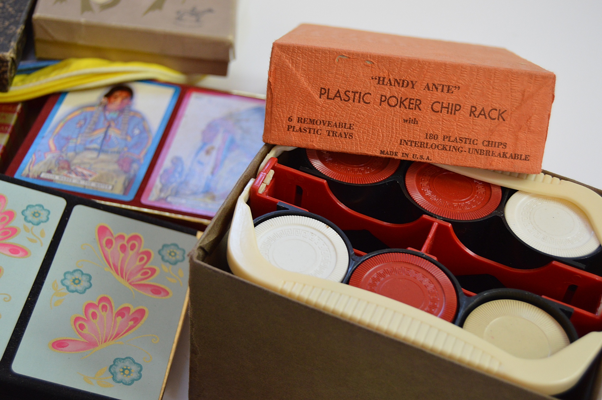 1930's-1950's Collection of Playing Cards and Chips