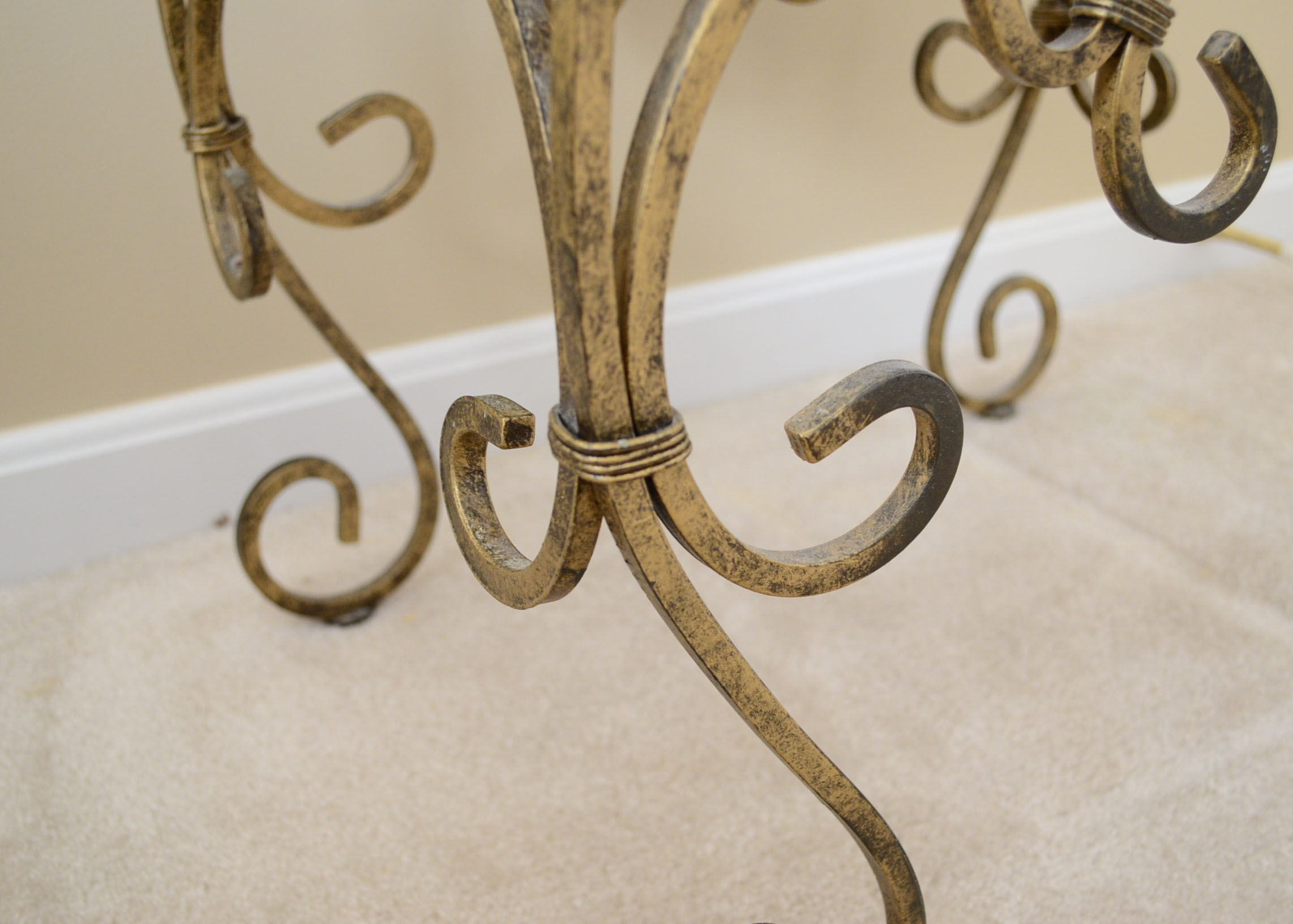 Wrought Iron Vanity Stool