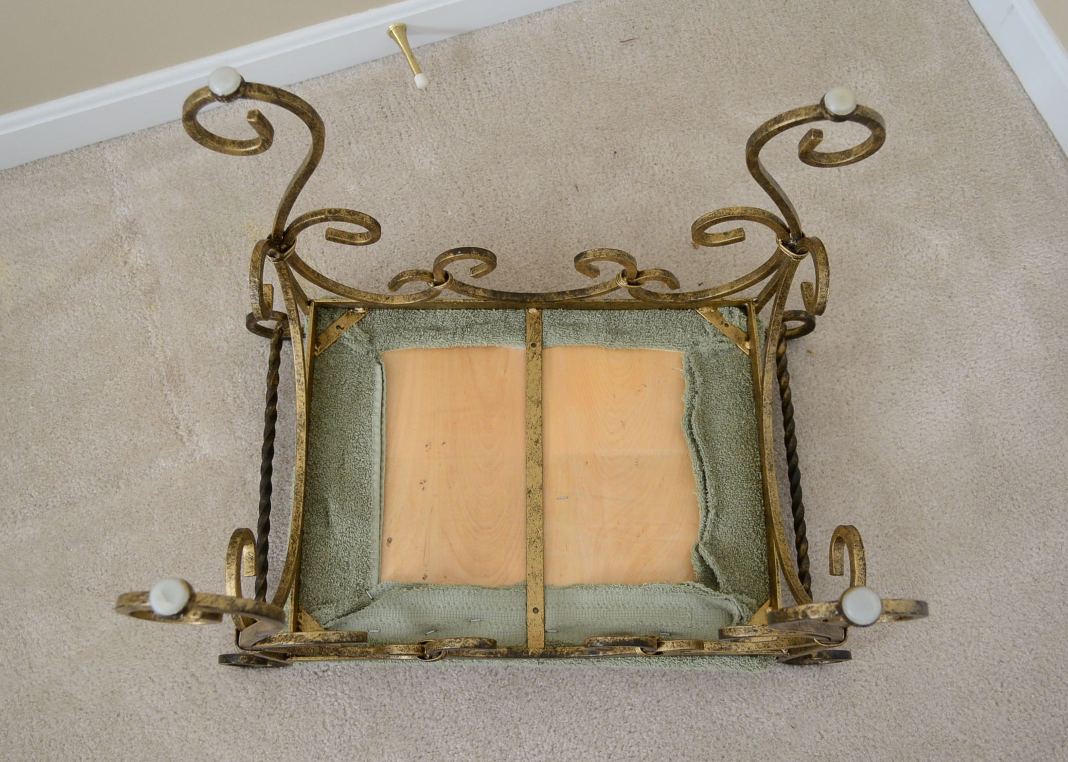 Wrought Iron Vanity Stool