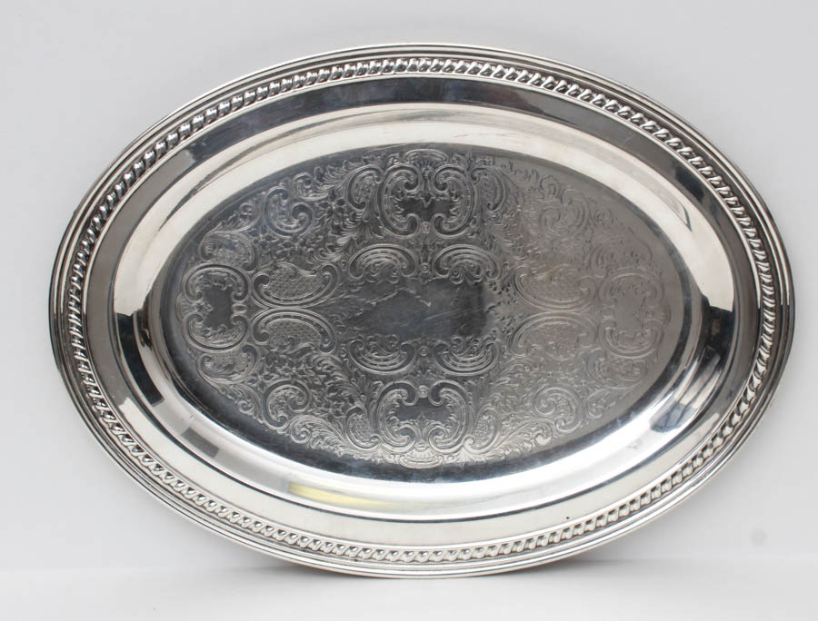 Trio of Silver-Toned Platters
