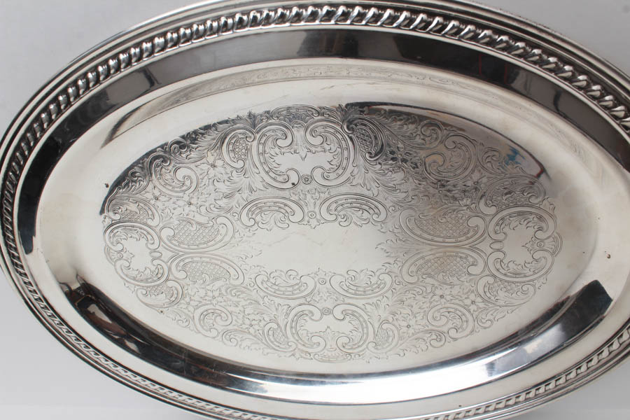 Trio of Silver-Toned Platters