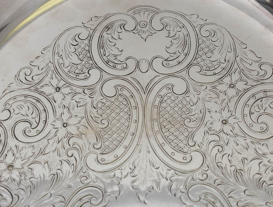 Trio of Silver-Toned Platters