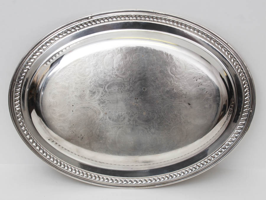 Trio of Silver-Toned Platters