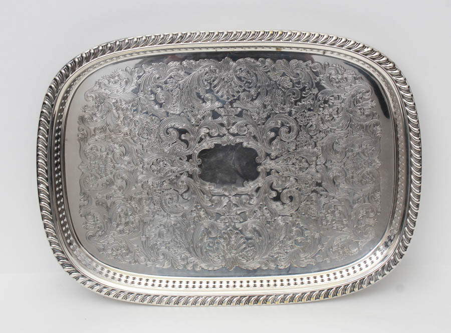 Trio of Silver-Toned Platters