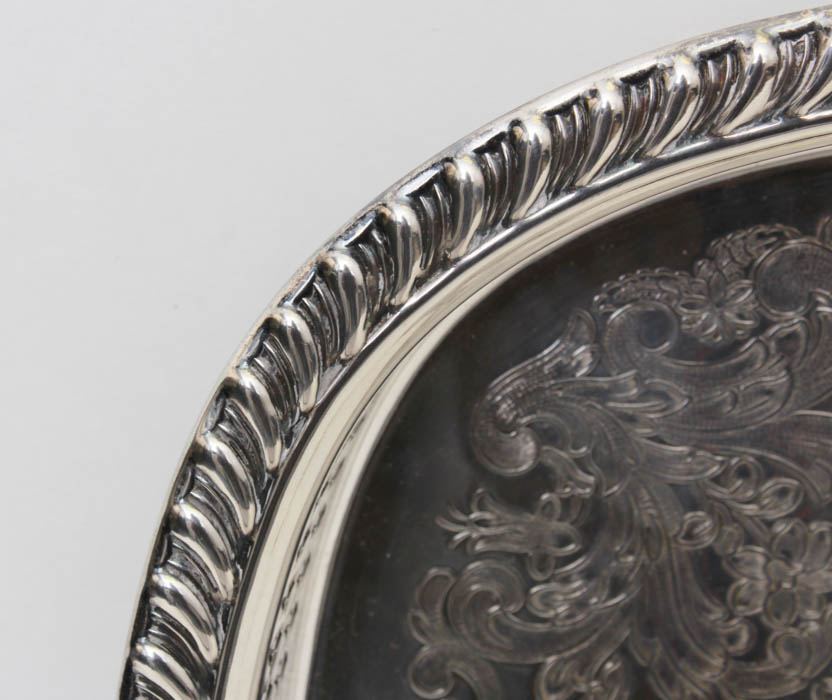 Trio of Silver-Toned Platters