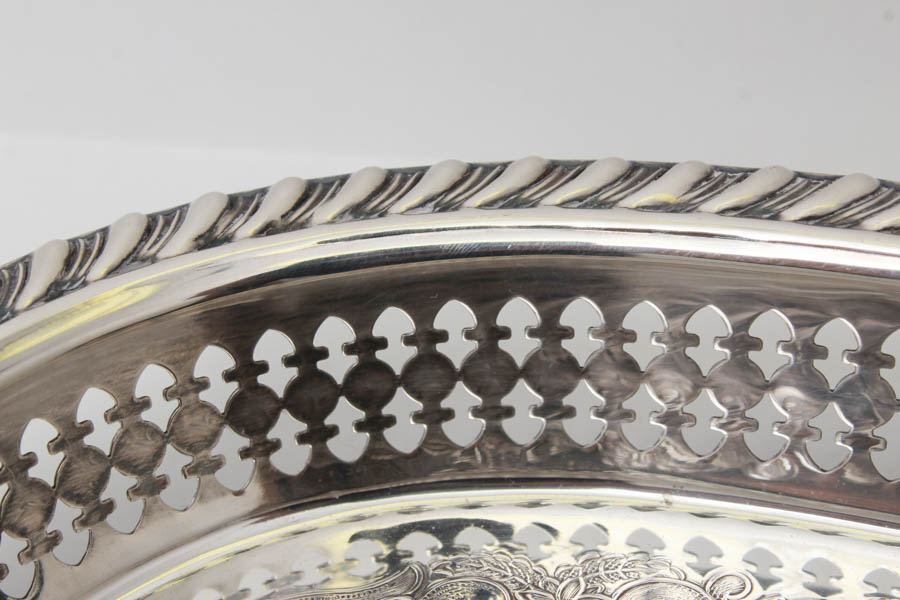 Trio of Silver-Toned Platters