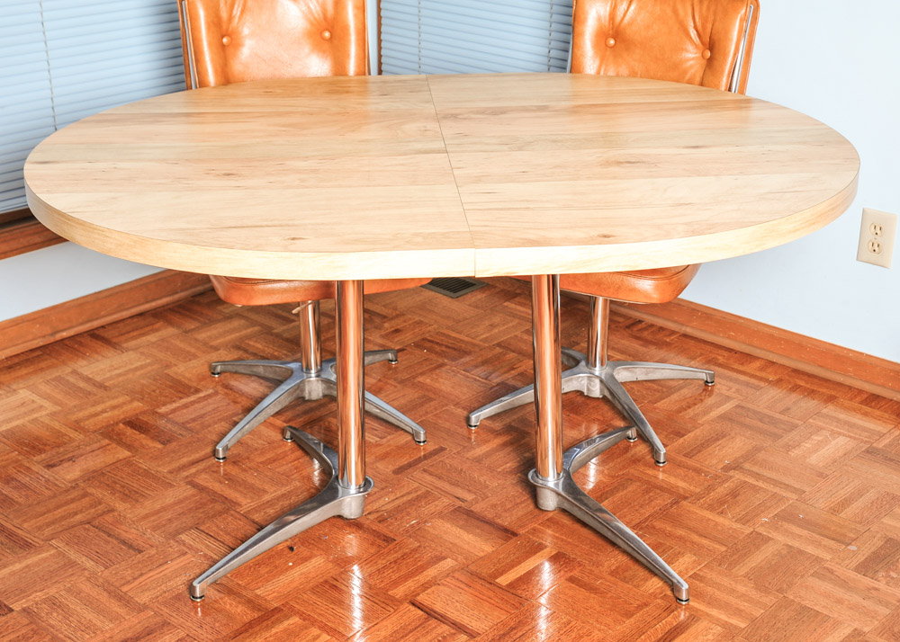 Atomic Mid-Century Modern Chromcraft Kitchen Table and Chairs