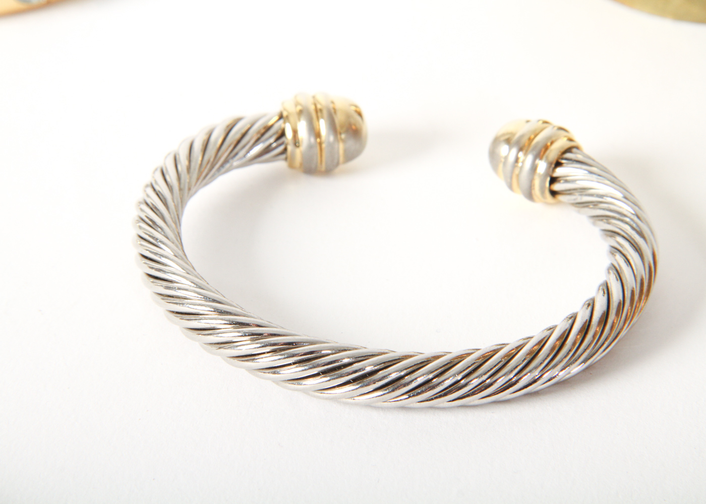 Assortment of Gold-Toned Metal Bangles