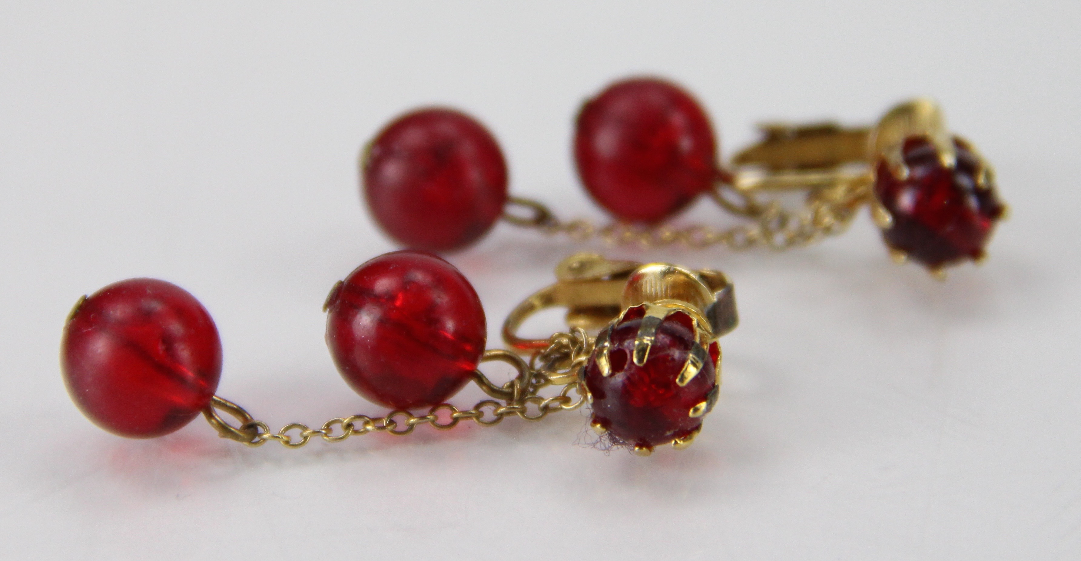 Collection of Red Costume Jewelry