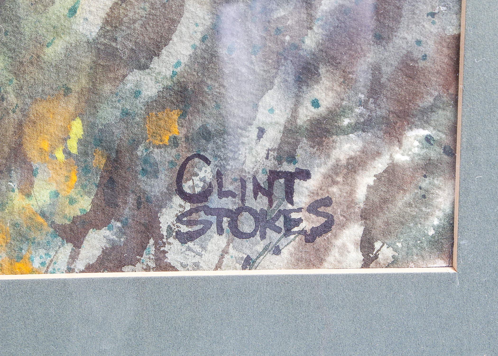Signed Clint Stokes Painting