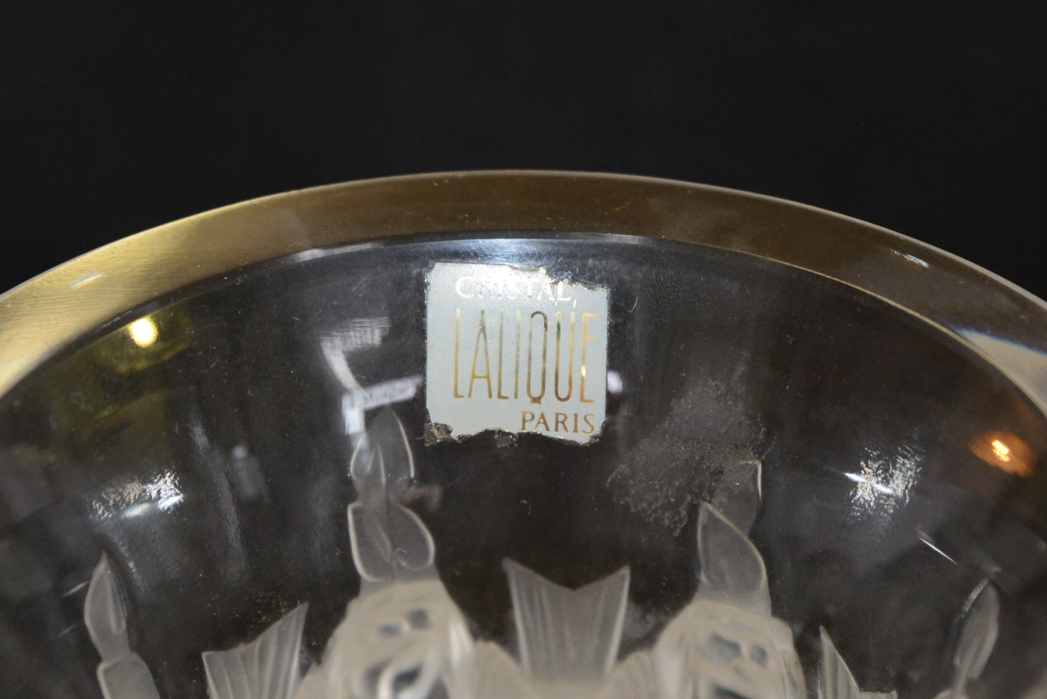 Modern French Lalique "Dampierre" Crystal Vase