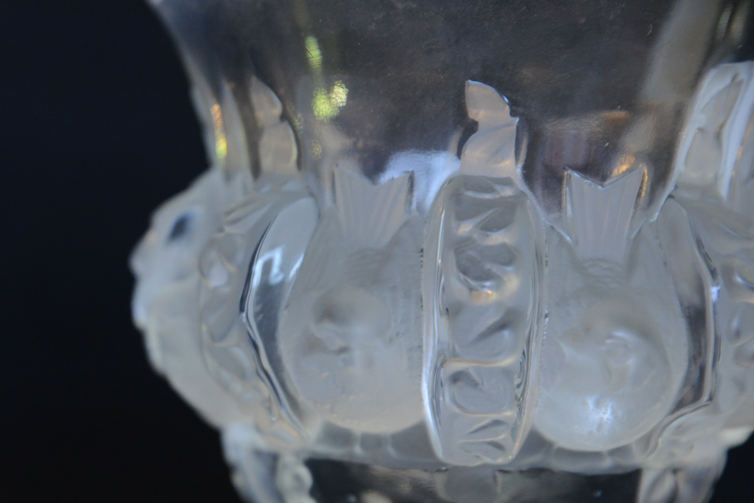 Modern French Lalique "Dampierre" Crystal Vase