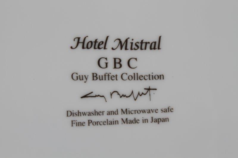 Quintet of Guy Buffet "Marche Provencale GBC" Dinner Plates