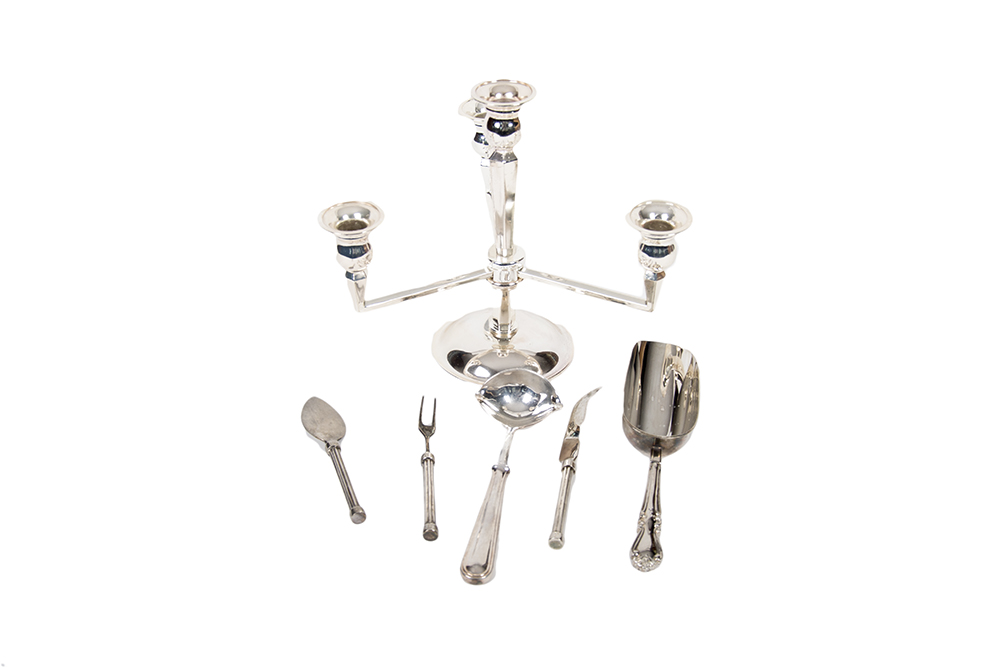 Silver Tone Metal Tabletop Items